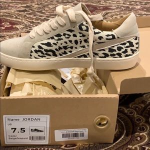 Jordan Beige/Leopard Shoes